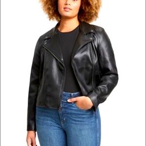 BRAND NEW , super cute leather Jacket!